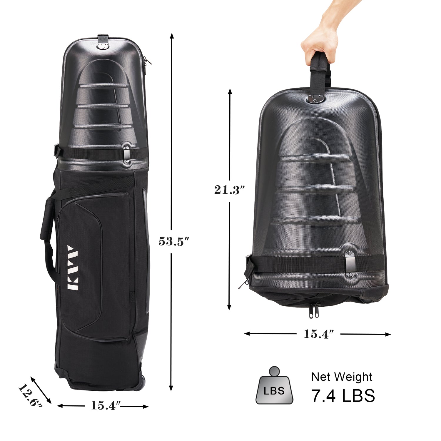 KVV H-Series Semihard Golf Travel Bag